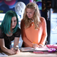 Taylor Dearden as Ophelia and Eliza Bennett as Jules in Sweet/Vicious. Image via MTV.
